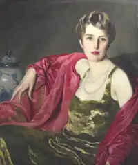 Portrait of a Lady by Raymond Perry Rodgers Neilson, oil on canvas, sold Feb 2025