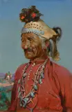 Hosteen Zaze Begay – The Navajo War Captain by Gerald Cassidy, oil on canvas, sold Nov 2024