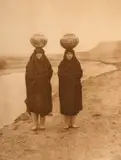 Zuni Girls at the River by Edward S. Curtis, photogravure, sold Nov 2024