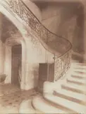 Escalier de l'Hôtel de la Marquise de Brinvillier rue Charles V n° 3934 by Eugène Atget, Photographie positive sur papier albuminé, d'après négatif sur verre au gélatino-bromure, sold Oct 2015
