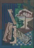 Nature morte cubiste by Francois Dreulle, 1959, Aquarelle et gouache, sold Jun 2015