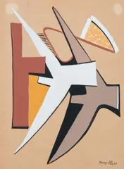 Sans titre by Alberto Magnelli, 1940, Gouache, sold Jun 2015