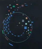 Esquisse pour «Constelación fantasia chromática» by Gregorio Vardánega, 1952, Gouache, annotée au dos: Vardanega G, sold Jun 2015