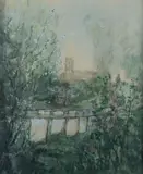 Vue sur l'église by Pierre Laprade, Gouache, sold Jun 2015