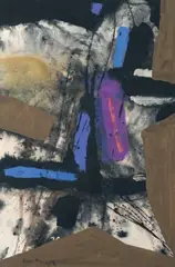 Variation by Edo Murtić, 1959, Gouache et encre, sold Jun 2015