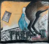 Thème VII by Jean-Michel Alberola, 1984, Pastel et collage sur papier marqué Acteon Fecit et daté en haut à gauche, sold Jun 2015