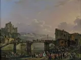 Le Marché aux poissons by Hendrick van Assche, Panneau, sold Jun 2015