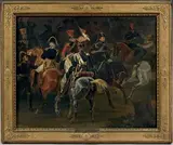 Esquisse de la bataille de Hanau by Horace Vernet, Toile, sold Jun 2015