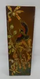Colibri en vol by Gaston Suisse, Panneau rectangulaire en Isorel à décor en laques polychromes, gravé et rehaussé d'or, sur, sold May 2017
