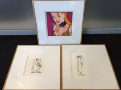 Karine by Walter Minus, Encre et aquarelle, sold May 2017