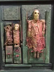 Dos au mur. 2013 by Louis Pons, Technique mixte et assemblage sur panneau, sold Apr 2017