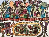 Village aux oiseaux by Mahieddine Baya, Gouache sur papier, sold Nov 2015