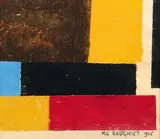 Composition by Marcel-Louis Baugniet, 1925, Gouache sur papier, sold Dec 2009