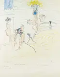 Sans titre by Roberto Matta, 1965, Pastel gras sur papier, sold Dec 2009