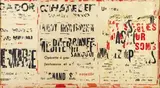 Métro Chatelet by Jacques de la Villeglé, 1964, Affiche lacérées marouflées sur toile, sold Dec 2009