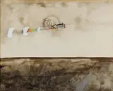 View of California by Saul Steinberg, 1966, Encre, aquarelle, et pastel sur papier, sold Dec 2009