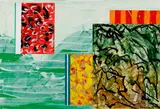 Antarctic Blues (03676/467) by Pierre Gauvreau, 1981, acrylic on paper, sold Aug 2016