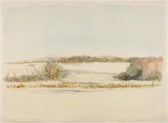 Landscape (03589/224) by Edward Epp, 1986, watercolour and graphite on paper, sold Aug 2016