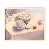 Cut Roses Before Breakfast by Dorothy Loring, Oil on canvas, sold Jul 2020
