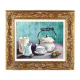 Time for Tea by Janet Johnson Carpenter, Oil on canvas, sold Jul 2020