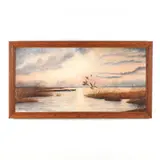 Mallards in Flight by Alma H. Rich, Oil on canvas, sold Jul 2020