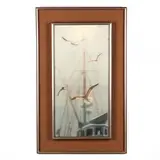 Seagulls in Flight by Hal Singer, Oil on canvas, sold Jul 2020