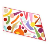 Rhombic Hard-Edge Painting by Sam Ezell, Oil on shaped canvas, sold Jul 2020