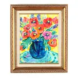 Still Life with Flowers by Sandra Baggette, Oil on canvas, sold Jul 2020