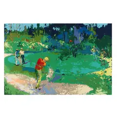 Golf Threesome: Lee Trevino, Jack Nicklaus, and Arnold Palmer by LeRoy Neiman, Serigraph in colors, sold Jul 2020