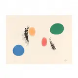 Vert et Bleu by Joan Miró, Lithograph in colors, sold Jul 2020