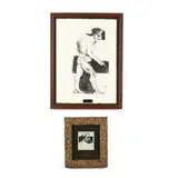 Courbet and Humpback by Leonard Baskin, The first: etching, sold Jul 2020
