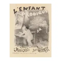L'Enfant Prodigue , from Les Maîtres de l'Affiche by Adolphe Léon Willette, Lithographic poster in colors, sold Jul 2020