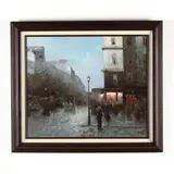 Parisian Street Scene by T.E. Penck, Oil on canvas, sold Jun 2020