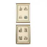 Two Engravings from Les Fleurs Animées (The Animated Flowers) by Jean Ignace Isidore Gérard Grandville, Hand-colored engravings, sold Jun 2020