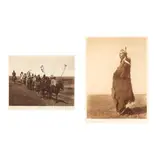 On the War-Path - Atsina and A Blackfoot Soldier by Edward S. Curtis, Both photogravures, sold Jun 2020