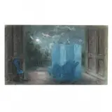 Interior at Night by Hobson Pittman, Pastel on paper, sold Jun 2020