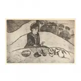 La Femme aux Figues by Paul Gauguin, Etching on cream laid paper, sold Jun 2020