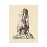 Nude Study, Woman Kneeling on a Pillow by George Bellows, Lithograph, sold Jun 2020