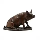 Sow by William H. Turner, Cast and patinated bronze, sold Jun 2020