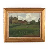 Flemish Farm by Wilder M. Darling, Oil on canvas, sold Jun 2020
