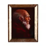 Aged Father by Glenna Goodacre, Oil on Masonite, sold Jun 2020