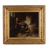 In the Armorer's Shop by Eberhard Stammel, Oil on canvas, sold Jun 2020
