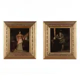 A Pair of Genre Paintings by Václav Brožík, Oil on canvas, sold Jun 2020