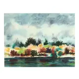 Along the River Bank by Michael Frary, Watercolor on paper, sold May 2020