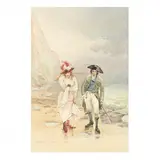 Lovers by the Sea by Maximilienne Guyon-Goepp, Watercolor and whitening on board, sold May 2020