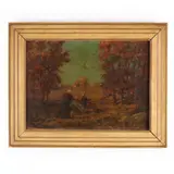 The Gleaners by S. Roscaw, Oil on canvas, sold May 2020