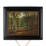 A Forest Path by C. Wilbeck, Oil on Masonite, sold May 2020