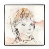 Large Scale Portrait Study by Gino Hollander, Oil on canvas, sold May 2020