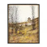 Mid-Century Rural Landscape by John Lewis Egenstafer, Oil on canvas, sold May 2020