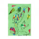 L'Acrobat Vert (The Green Acrobat) by Marc Chagall, Lithograph in colors, sold May 2020